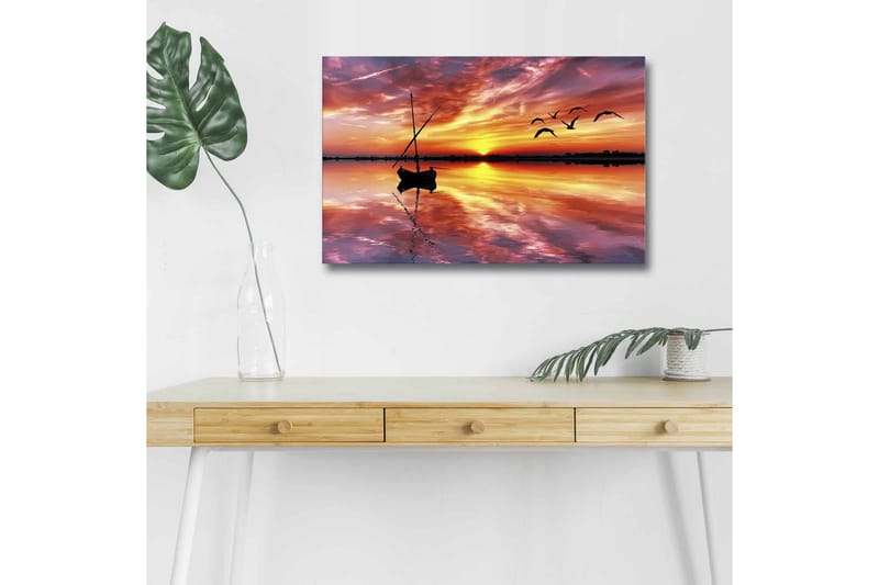 Väggdekor LED-belysning Canvas Målning - Inredning - Tavlor & konst - Canvastavlor
