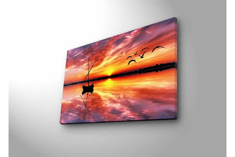 Väggdekor LED-belysning Canvas Målning - Inredning - Tavlor & konst - Canvastavlor