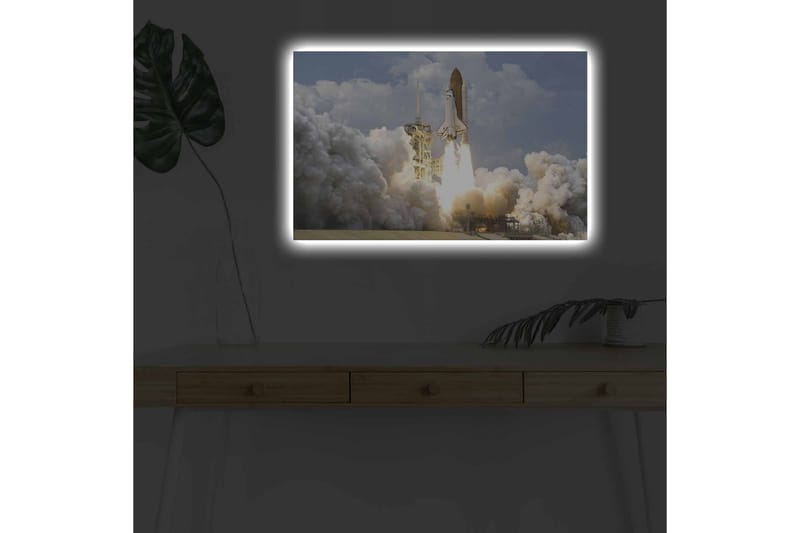 Väggdekor LED-belysning Canvas Målning - Inredning - Tavlor & konst - Canvastavlor