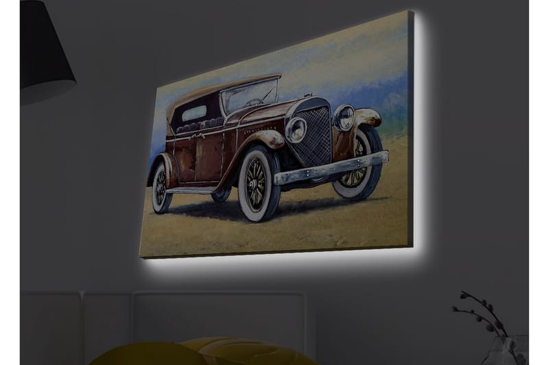 Väggdekor LED-belysning Canvas Målning - Inredning - Tavlor & konst - Canvastavlor