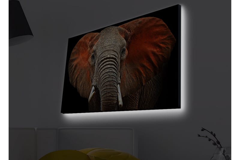 Väggdekor LED-belysning Canvas Målning - Inredning - Tavlor & konst - Canvastavlor