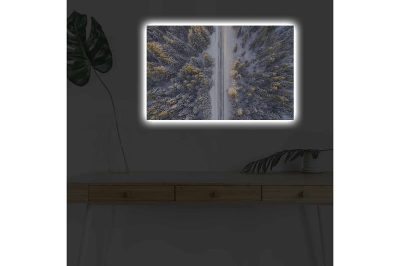 Väggdekor LED-belysning Canvas Målning - Inredning - Tavlor & konst - Canvastavlor