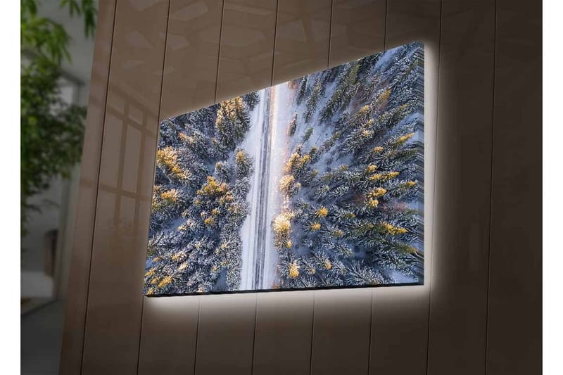 Väggdekor LED-belysning Canvas Målning - Inredning - Tavlor & konst - Canvastavlor