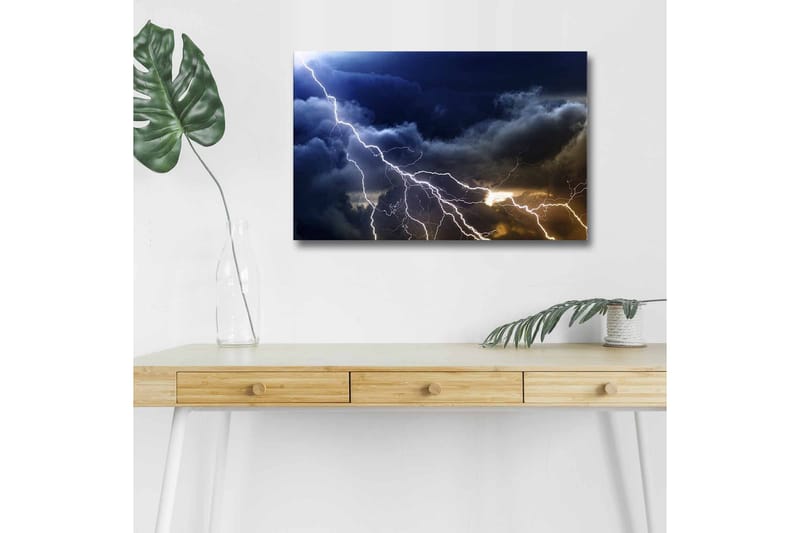 Väggdekor LED-belysning Canvas Målning - Inredning - Tavlor & konst - Canvastavlor
