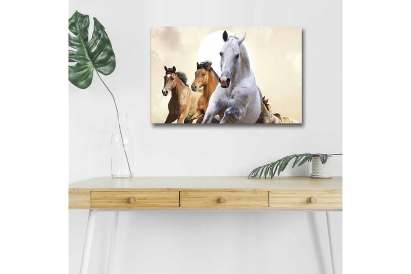 Väggdekor LED-belysning Canvas Målning - Inredning - Tavlor & konst - Canvastavlor