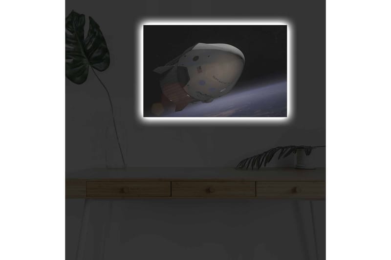 Väggdekor LED-belysning Canvas Målning - Inredning - Tavlor & konst - Canvastavlor