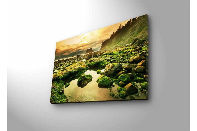 Väggdekor LED-belysning Canvas Målning - Inredning - Tavlor & konst - Canvastavlor