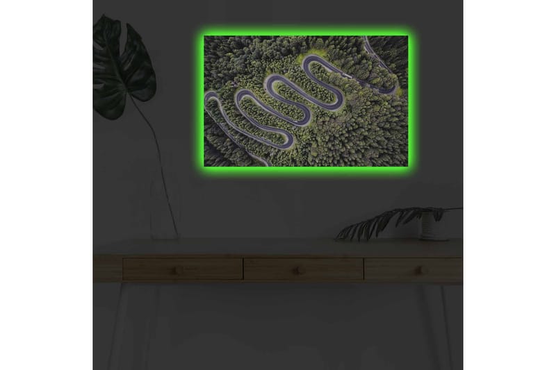 Väggdekor LED-belysning Canvas Målning - Inredning - Tavlor & konst - Canvastavlor