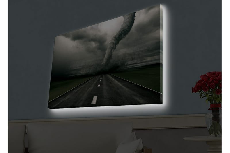 Väggdekor LED-belysning Canvas Målning - Inredning - Tavlor & konst - Canvastavlor