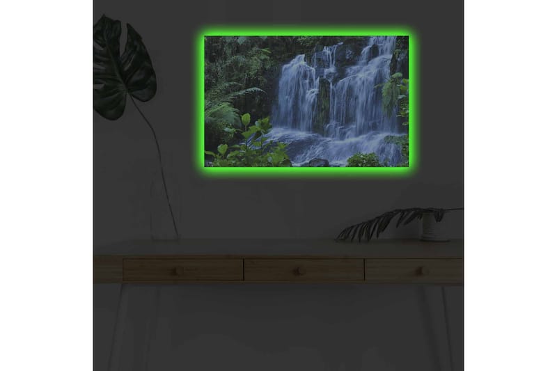 Väggdekor LED-belysning Canvas Målning - Inredning - Tavlor & konst - Canvastavlor
