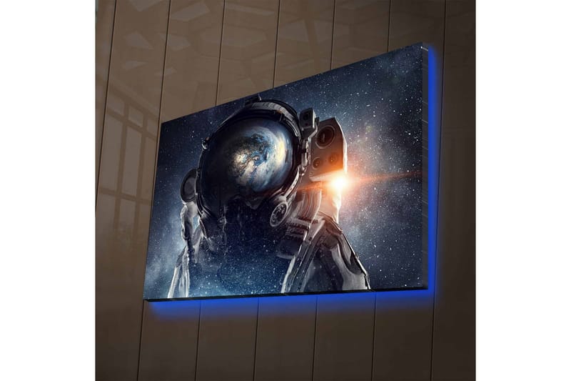 Väggdekor LED-belysning Canvas Målning - Inredning - Tavlor & konst - Canvastavlor