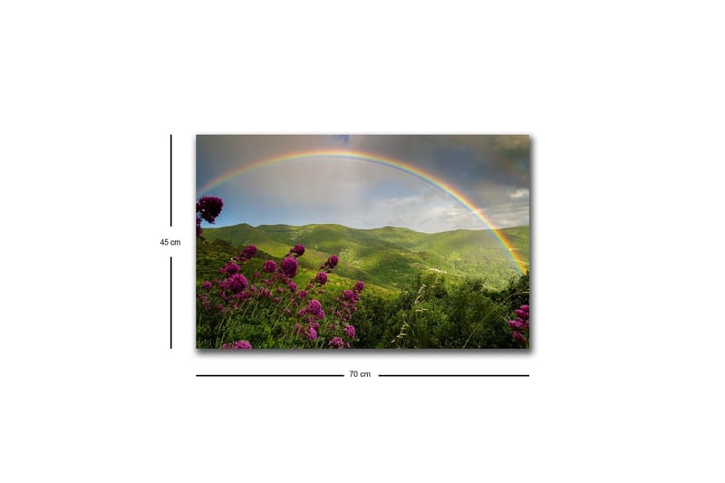 Väggdekor LED-belysning Canvas Målning - Inredning - Tavlor & konst - Canvastavlor