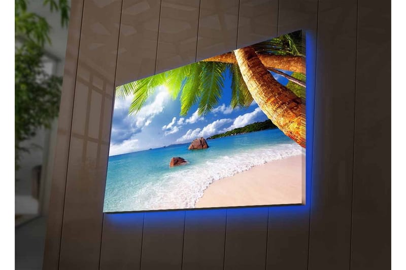 Väggdekor LED-belysning Canvas Målning - Inredning - Tavlor & konst - Canvastavlor