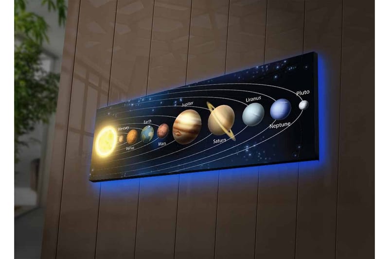 Väggdekor LED-belysning Canvas Målning - Inredning - Tavlor & konst - Canvastavlor