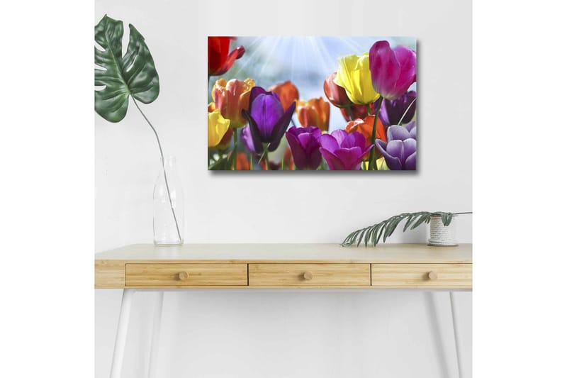 Väggdekor LED-belysning Canvas Målning - Inredning - Tavlor & konst - Canvastavlor