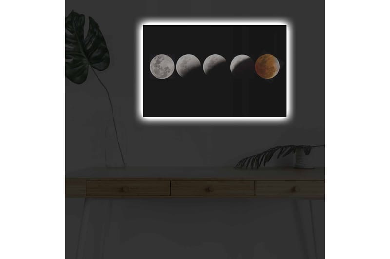 Väggdekor LED-belysning Canvas Målning - Inredning - Tavlor & konst - Canvastavlor