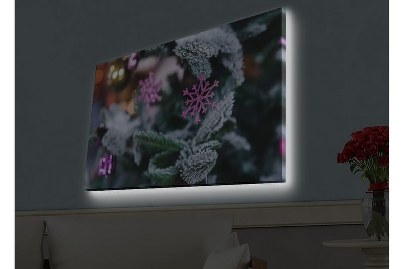 Väggdekor LED-belysning Canvas Målning - Inredning - Tavlor & konst - Canvastavlor