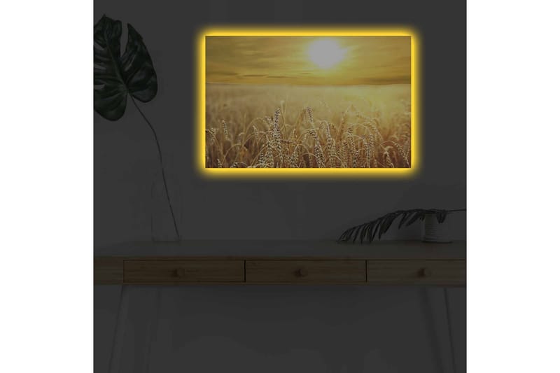 Väggdekor LED-belysning Canvas Målning - Inredning - Tavlor & konst - Canvastavlor