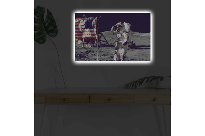 Väggdekor LED-belysning Canvas Målning - Inredning - Tavlor & konst - Canvastavlor