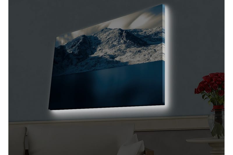 Väggdekor LED-belysning Canvas Målning - Inredning - Tavlor & konst - Canvastavlor