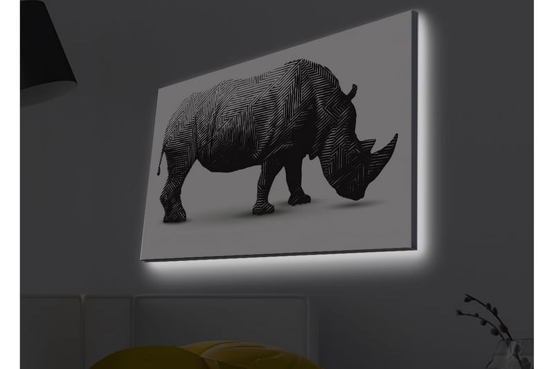 Väggdekor LED-belysning Canvas Målning - Inredning - Tavlor & konst - Canvastavlor