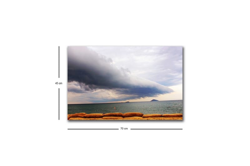 Väggdekor LED-belysning Canvas Målning - Inredning - Tavlor & konst - Canvastavlor