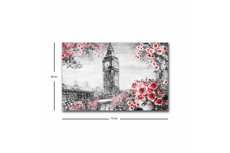 Väggdekor LED-belysning Canvas Målning - Inredning - Tavlor & konst - Canvastavlor