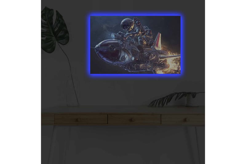 Väggdekor LED-belysning Canvas Målning - Inredning - Tavlor & konst - Canvastavlor