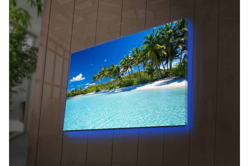 Väggdekor LED-belysning Canvas Målning - Inredning - Tavlor & konst - Canvastavlor