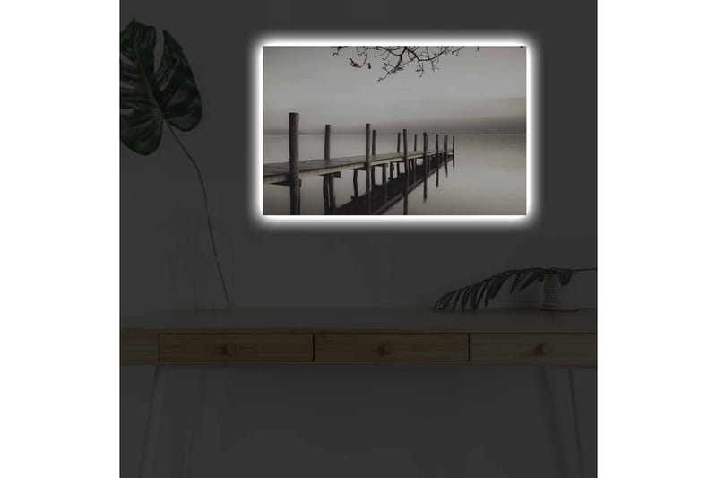 Väggdekor LED-belysning Canvas Målning - Inredning - Tavlor & konst - Canvastavlor