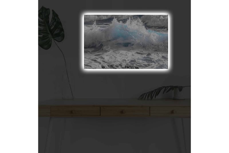 Väggdekor LED-belysning Canvas Målning - Inredning - Tavlor & konst - Canvastavlor