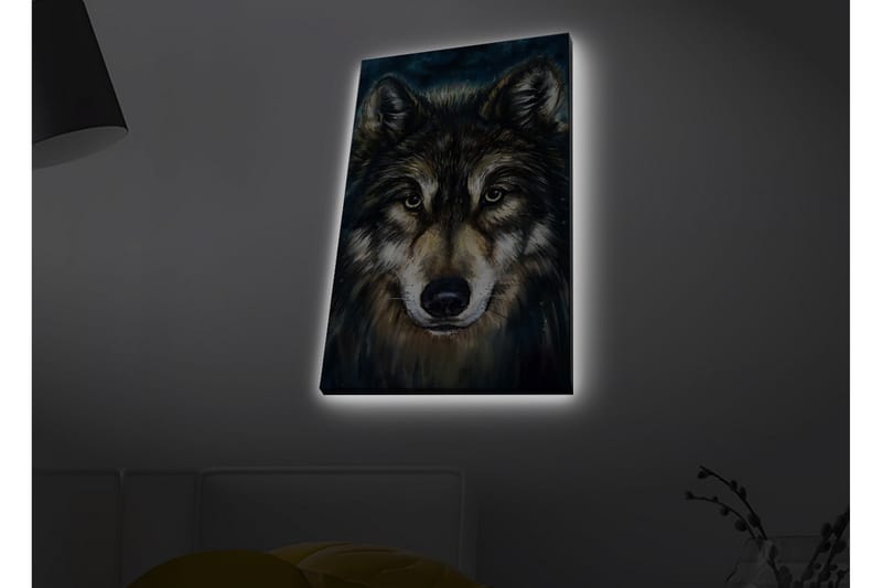 Väggdekor LED-belysning Canvas Målning - Inredning - Tavlor & konst - Canvastavlor