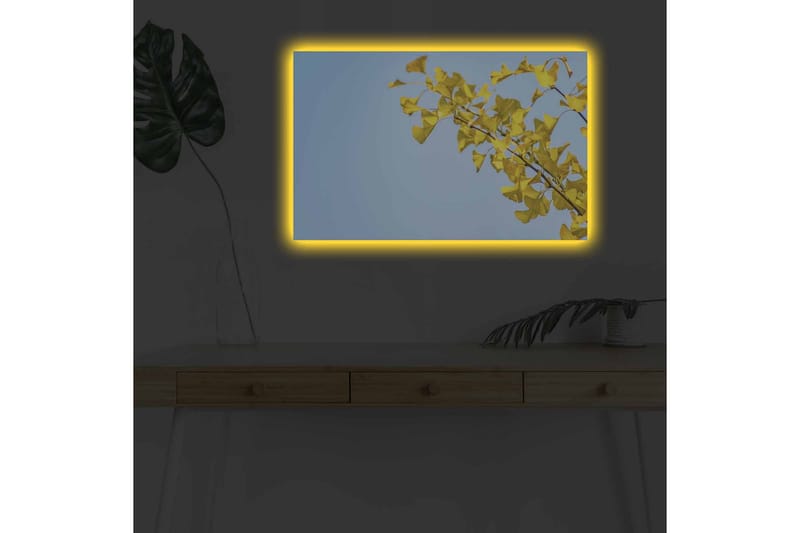 Väggdekor LED-belysning Canvas Målning - Inredning - Tavlor & konst - Canvastavlor