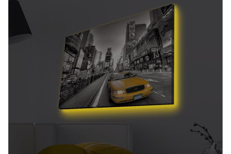 Väggdekor LED-belysning Canvas Målning - Inredning - Tavlor & konst - Canvastavlor