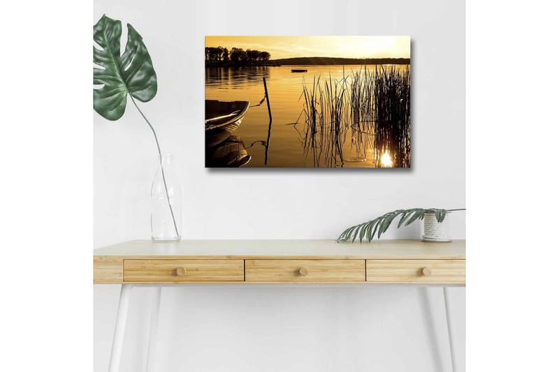 Väggdekor LED-belysning Canvas Målning - Inredning - Tavlor & konst - Canvastavlor