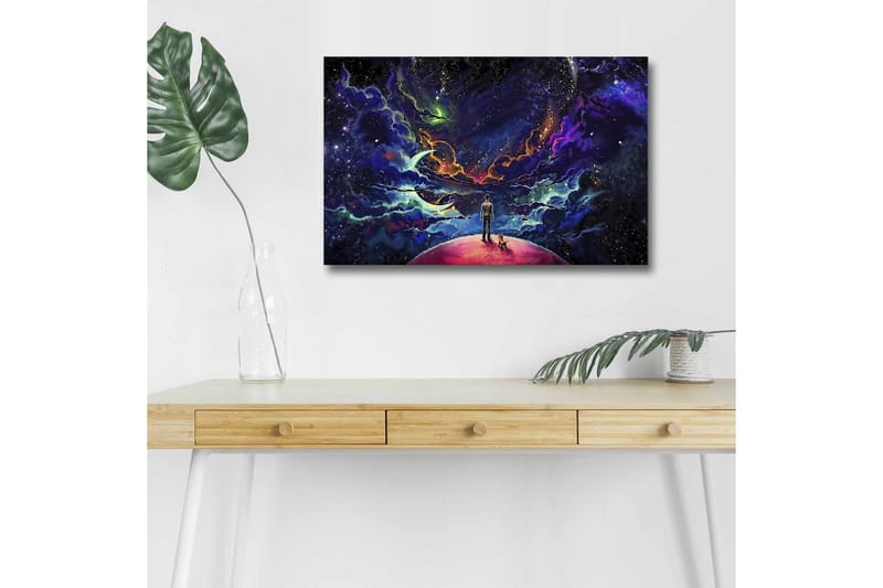 Väggdekor LED-belysning Canvas Målning - Inredning - Tavlor & konst - Canvastavlor