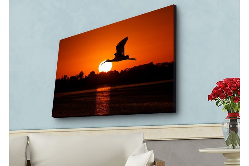 Väggdekor LED-belysning Canvas Målning - Inredning - Tavlor & konst - Canvastavlor