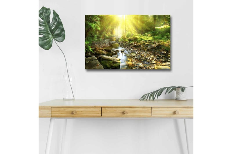 Väggdekor LED-belysning Canvas Målning - Inredning - Tavlor & konst - Canvastavlor