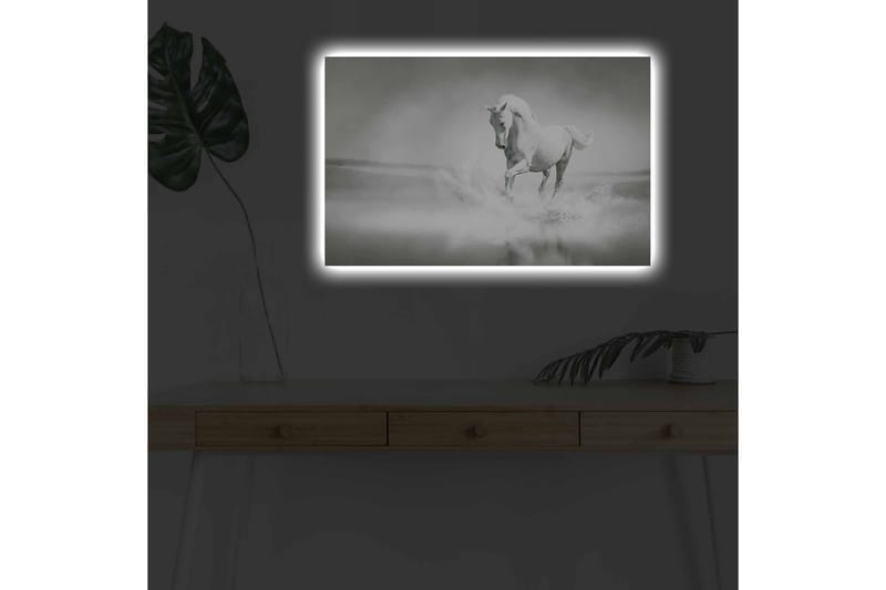 Väggdekor LED-belysning Canvas Målning - Inredning - Tavlor & konst - Canvastavlor