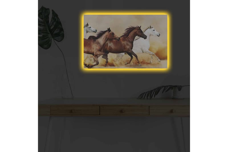 Väggdekor LED-belysning Canvas Målning - Inredning - Tavlor & konst - Canvastavlor