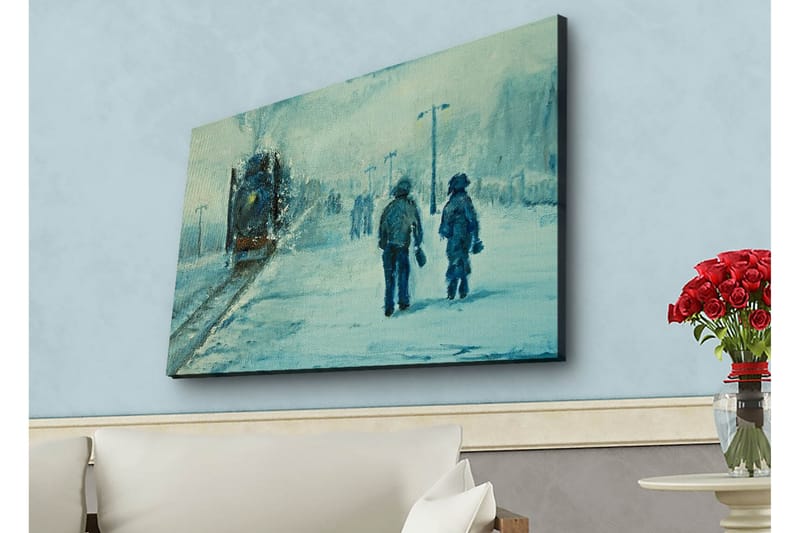 Väggdekor LED-belysning Canvas Målning - Inredning - Tavlor & konst - Canvastavlor