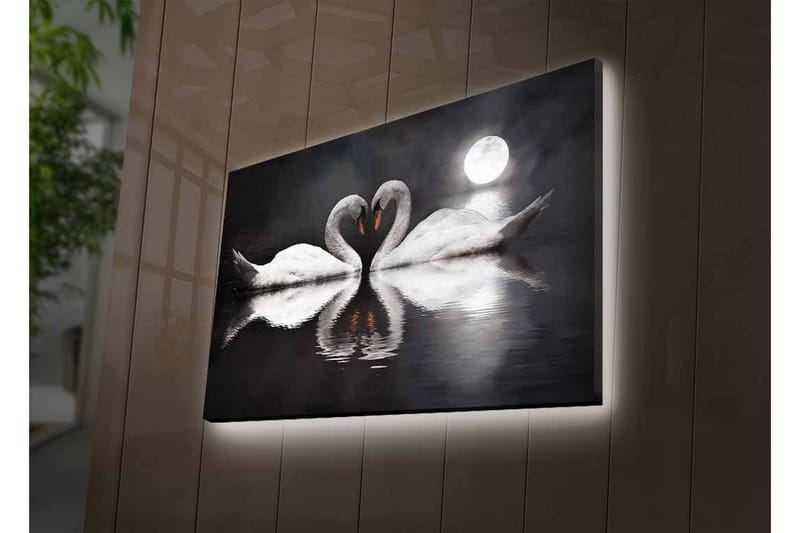 Väggdekor LED-belysning Canvas Målning - Inredning - Tavlor & konst - Canvastavlor