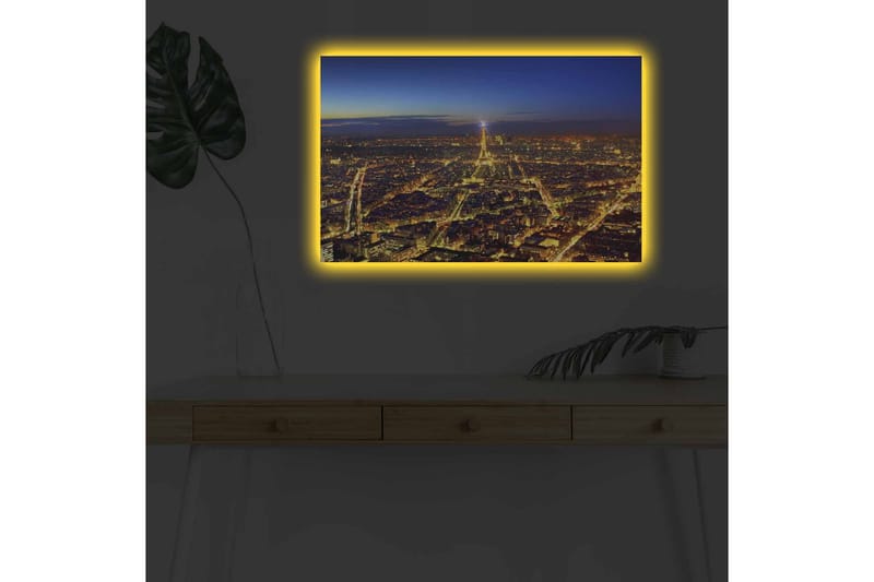 Väggdekor LED-belysning Canvas Målning - Inredning - Tavlor & konst - Canvastavlor