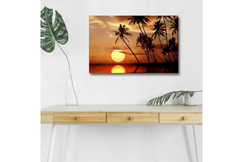 Väggdekor LED-belysning Canvas Målning - Inredning - Tavlor & konst - Canvastavlor