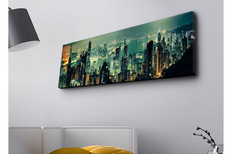 Väggdekor LED-belysning Canvas Målning - Inredning - Tavlor & konst - Canvastavlor