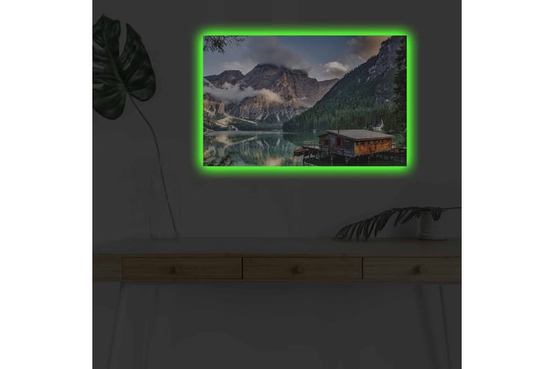 Väggdekor LED-belysning Canvas Målning - Inredning - Tavlor & konst - Canvastavlor
