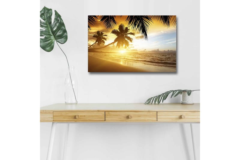 Väggdekor LED-belysning Canvas Målning - Inredning - Tavlor & konst - Canvastavlor
