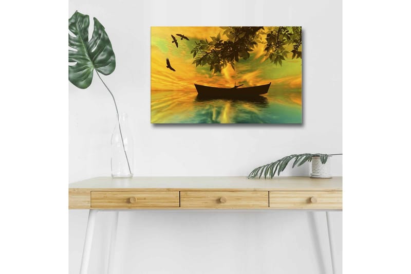 Väggdekor LED-belysning Canvas Målning - Inredning - Tavlor & konst - Canvastavlor