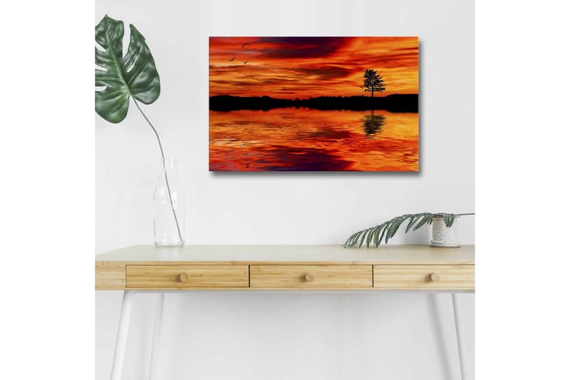Väggdekor LED-belysning Canvas Målning - Inredning - Tavlor & konst - Canvastavlor