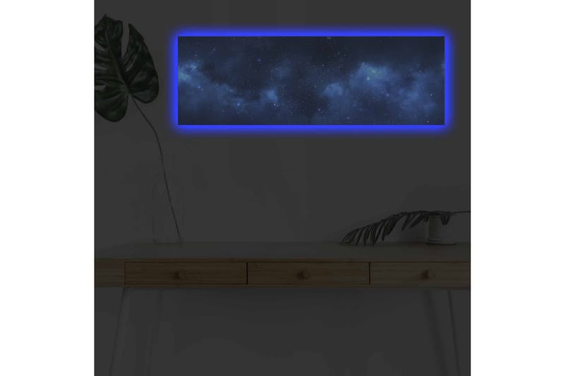 Väggdekor LED-belysning Canvas Målning - Inredning - Tavlor & konst - Canvastavlor